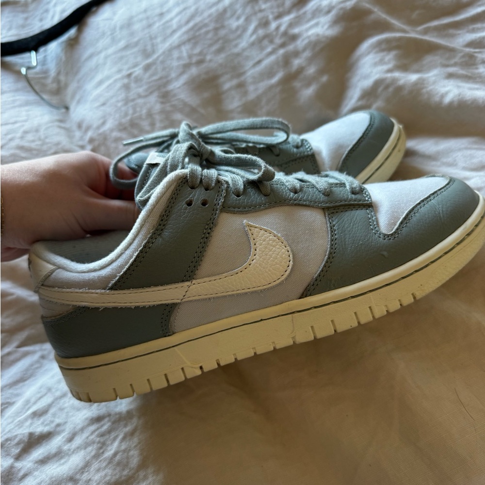 Nike Olive and Cream dunks
